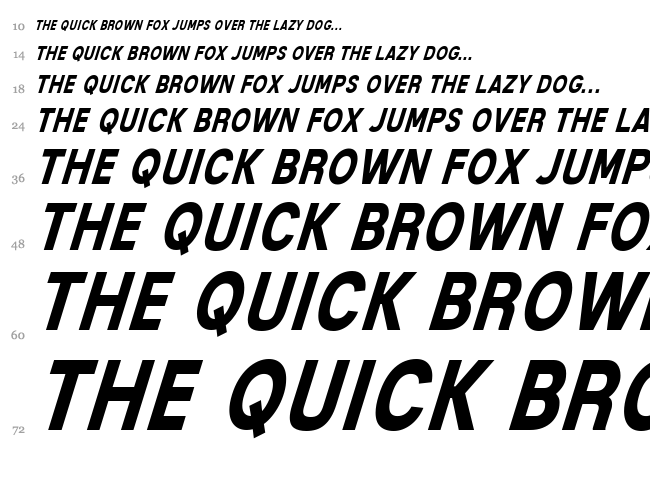 Mixolydian Titling font waterfall